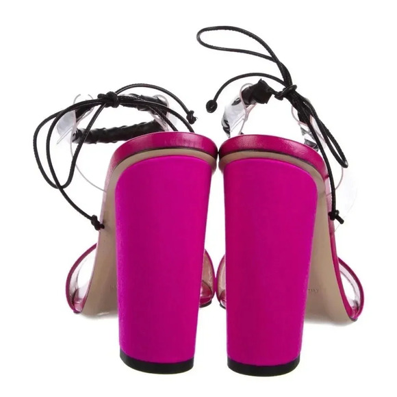 New Paul Andrew Estes Pink Sandals Size 9 - Picture 3 of 10